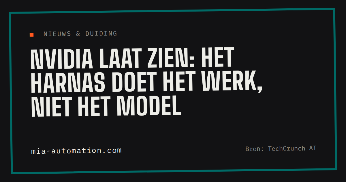 Nvidia laat zien: het harnas doet het werk, niet het model